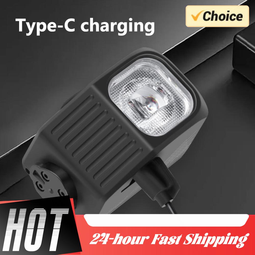 Remote Control Bike Light Hanging/Mountable Headlight with Cut-Off Anti-Glare Beam Type-C USB Rechargeable Bike Front Light