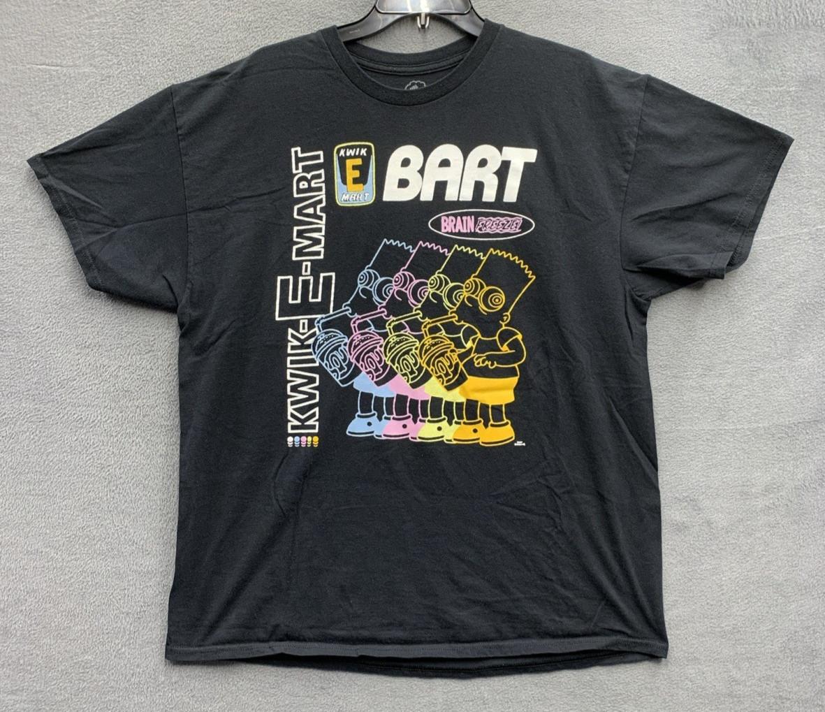 The Simpsons Graphic Tee T-Shirt Kwik-E-Mart Multiple Bart Simpsons Brain Freeze XL