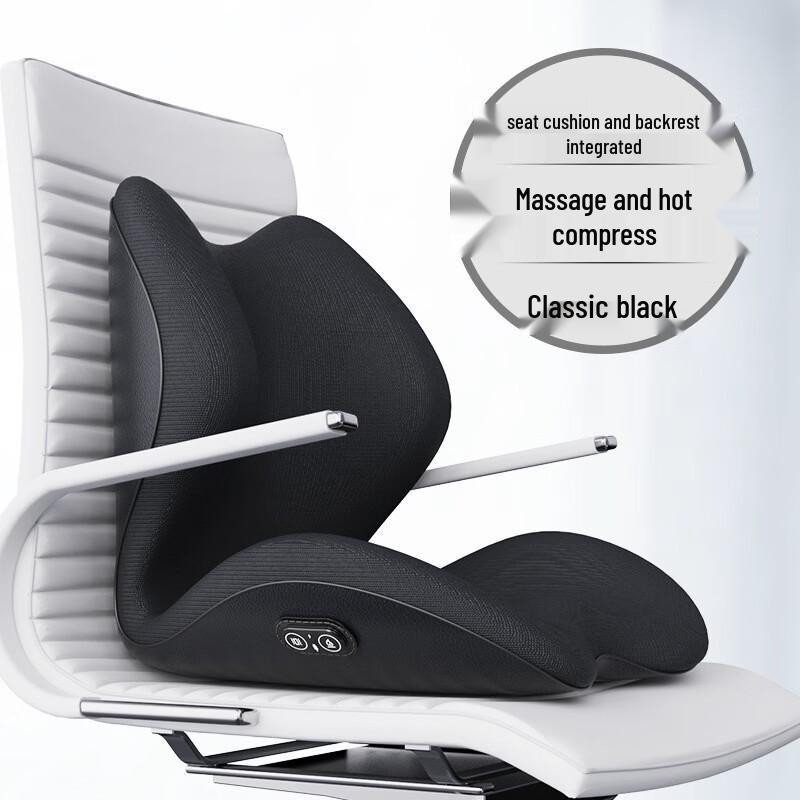Handun Heated Massage Office Chair Cushion with Backrest