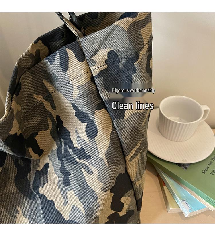 2026 Women's Large Capacity Tote Shoulder Bag Handbag Student Shopping Basket