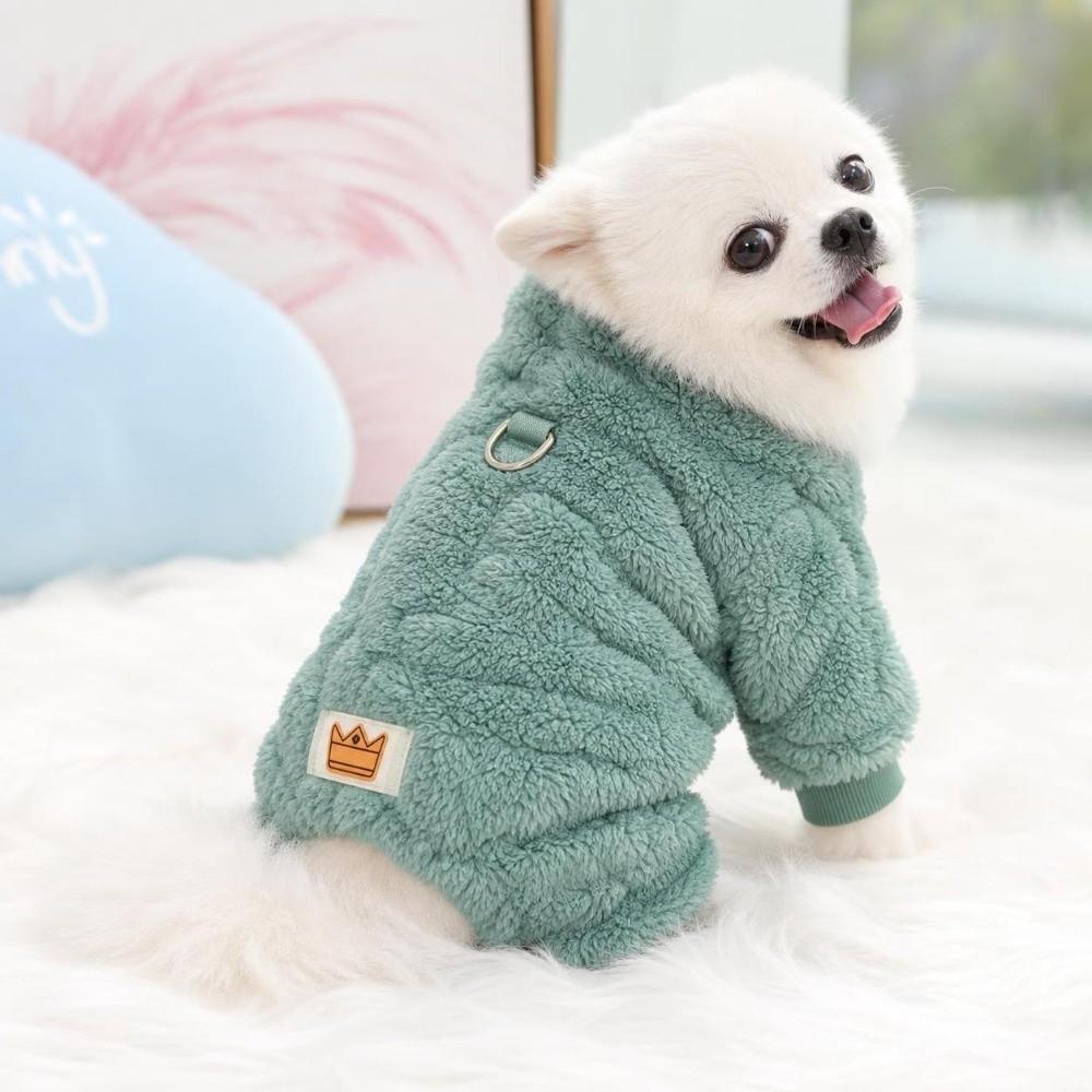 Winter Dog Hiking Jacket Fleece Dog Bodysuit Fashion Plush Dogs Coat Puppy