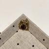 1Pc Natural Stone Crab‑Shaped Pendant 23×26mm, Golden‑Plated Animal Gemstone Charm for DIY Necklace Jewelry Making