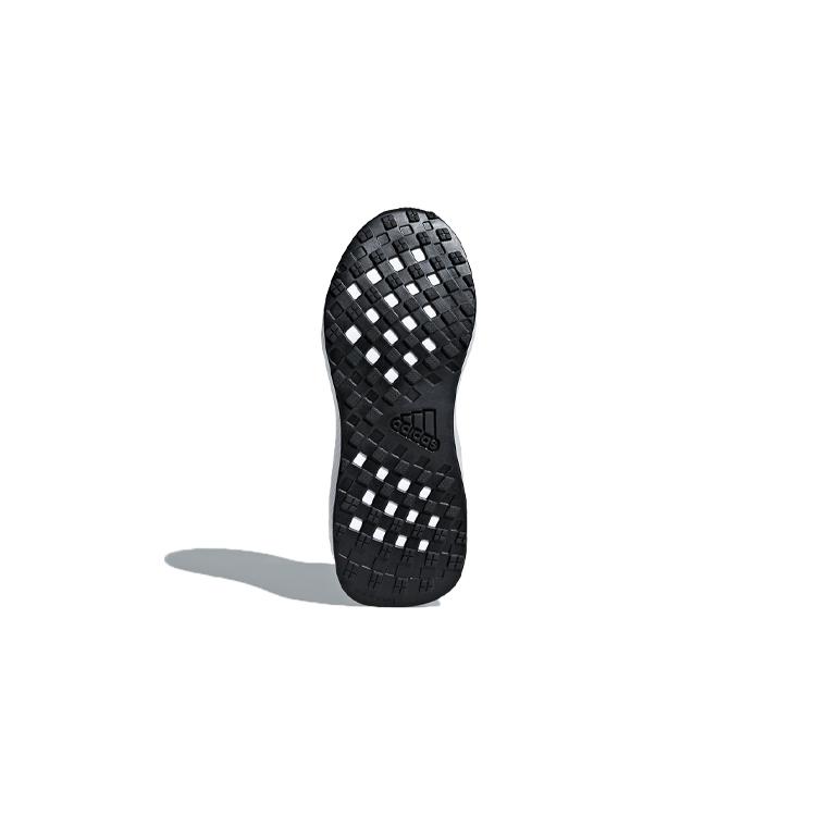 Adidas Rapidarun Mesh Comfortable Slip Resistant Low top Kids' Running Shoes Black White Children Aged 3 7 Years Old D97544