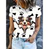 Women's Casual Top Fashion Animal Print Short Sleeve Crew Neck Pullover T-Shirts Women’s