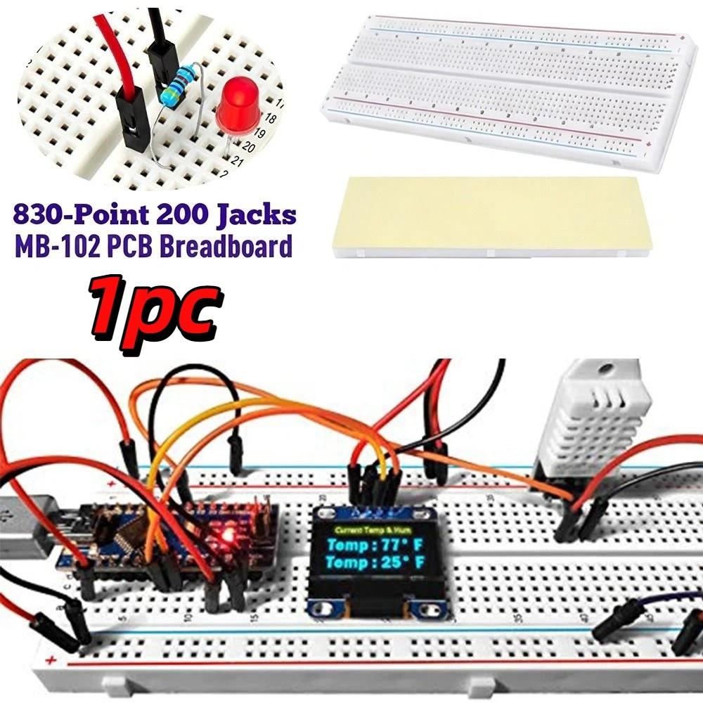 830 Tie Points MB-102 Breadboard Red & Blue Wires Solderless Breadboard Test Develop