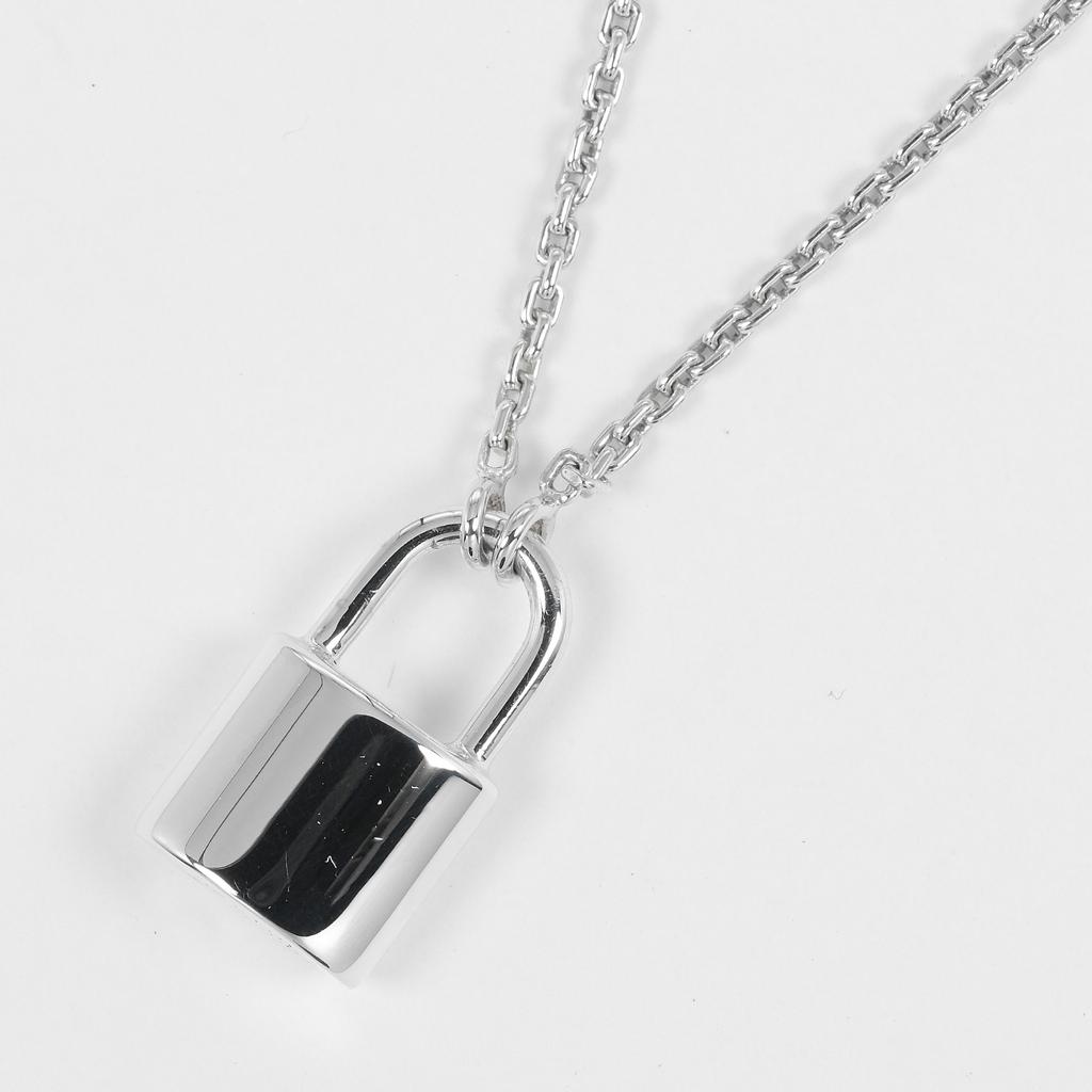 LOUIS VUITTON Lockit Necklace padlock motif Silver925 8.28g Women Used
