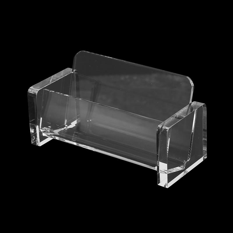 Creative Business Card Case Holder Desktop Office Modern Card Display Organizer Stand Stationery Storage Box