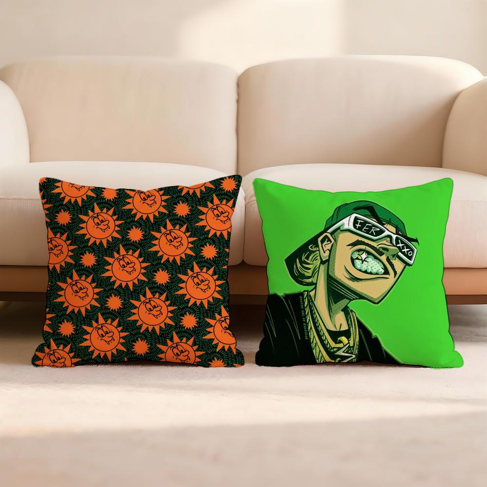 Singer F-FeidS Luna Cushion Cover Home & Car Multi-Scene Pillow Cover - Reversible, Soft & Durable for Daily Use