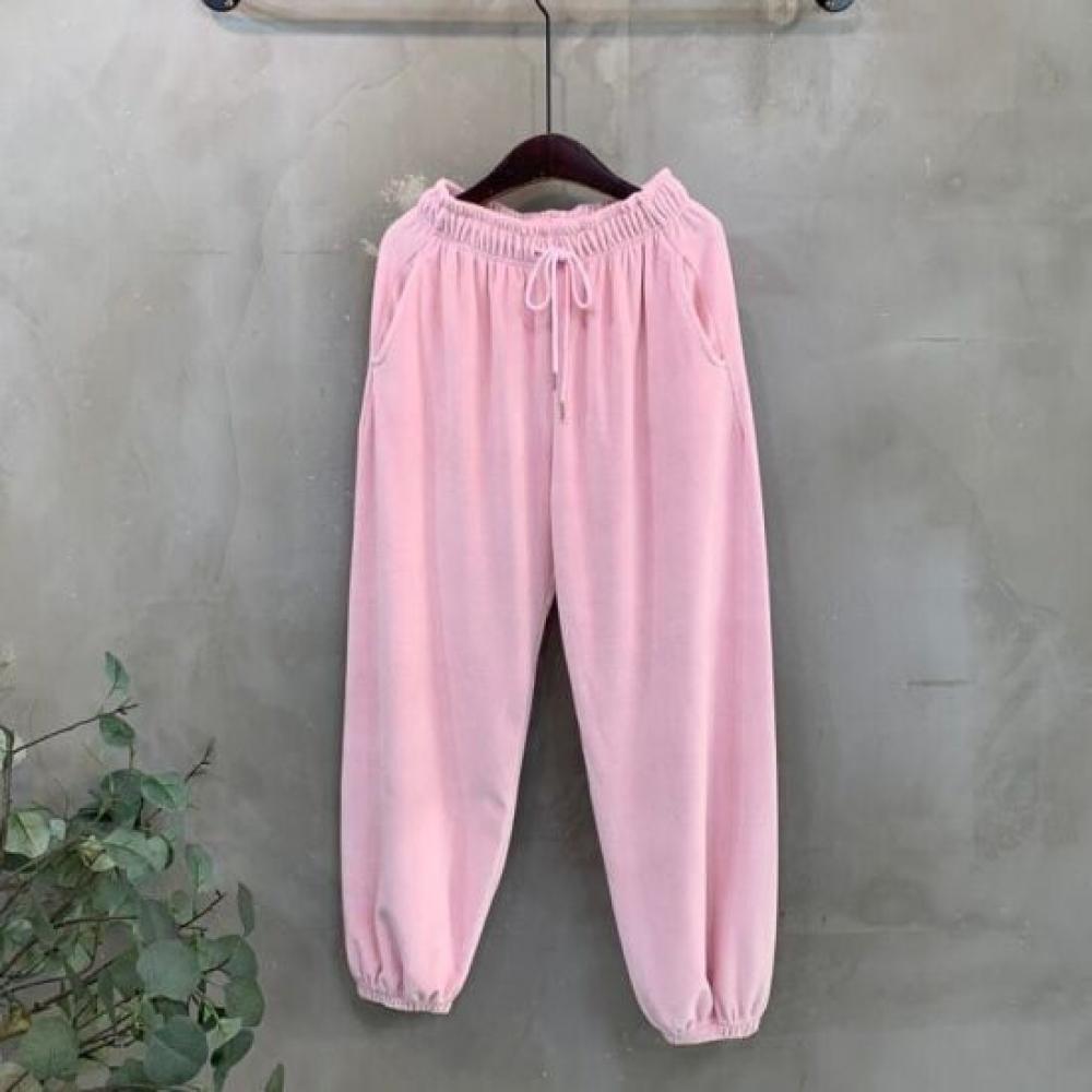 C S In The Room Modi Velour baSiC bandIng Jogger pantS 5Color