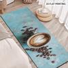 1Pcs Heart Latte Art Coffee With Scattered Non-Slip Washable Area Rug Runner for Entryway, Living Room, Bedroom & Patio