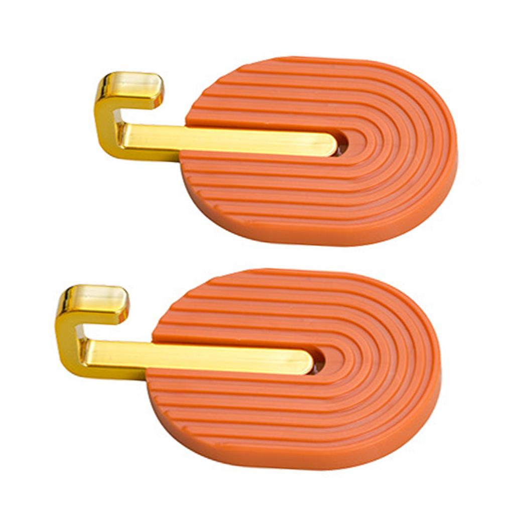 2pcs Towel Hook Self Adhesive Hooks Wall Hooks Stick for Bathroom Kitchen Strong Adhesion High Bearing Capacity Drill