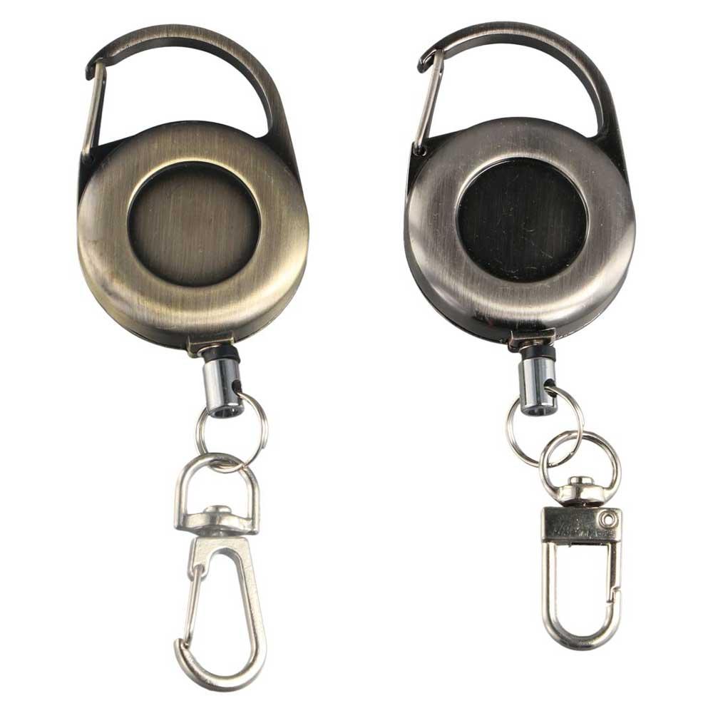 Key Ring Clips Anti-Lost Badge Holder Retractable Lanyards Pull Buckle Telescopic Pull Buckle