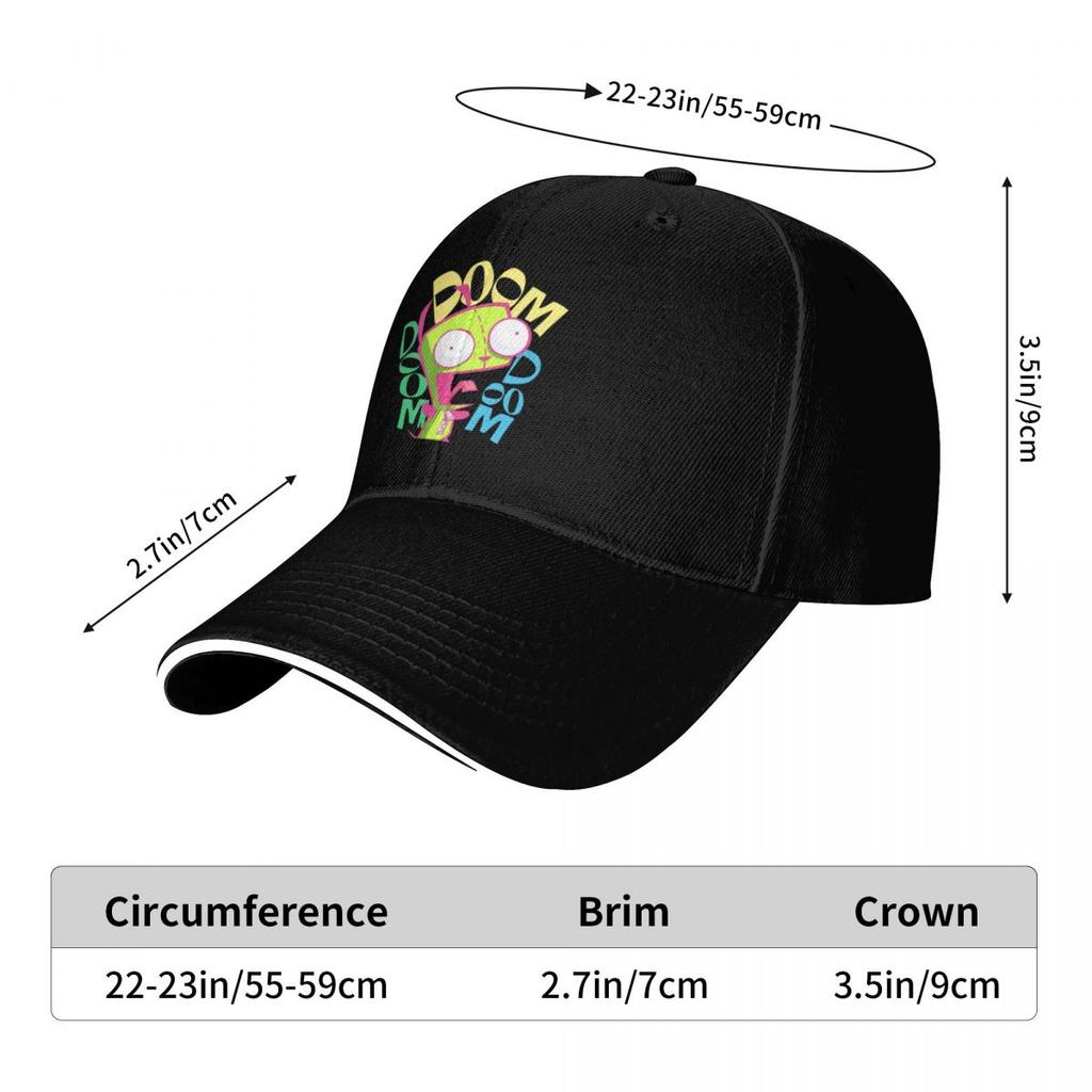 Invaders Zim Gir Boom Sport Baseball Caps For Mens Personalized Female Beach Sunscreen Hats Trucker Cap