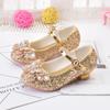 Fashion Children Princess Shoes Glitter Rhinestone Girls High-heels Leather Shoes for Party Wedding Kids Versatile Single Shoes