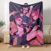 K-POP Anime Girls Group  Four Seasons Soft Warm Blanket  All-Season Thick Knit Polyester Bedspread for Bed, Camping, Travel  Perfect Gift