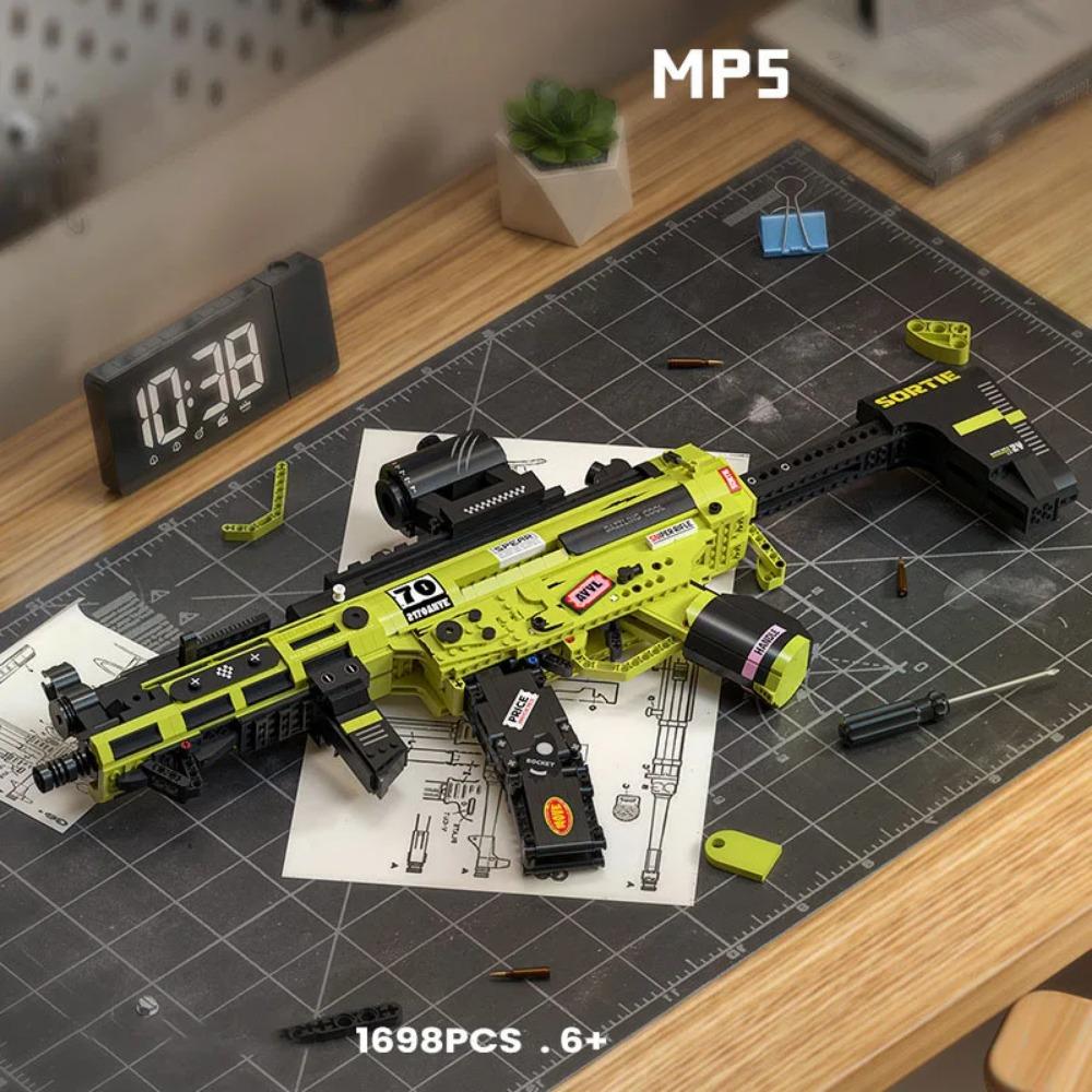 Arma Militar Mp5 Kriss Vector Submetralhadora Blocos de Construção Armas Técnicas Tijolos Brinquedos Para Crianças Presentes Presentes para Adultos