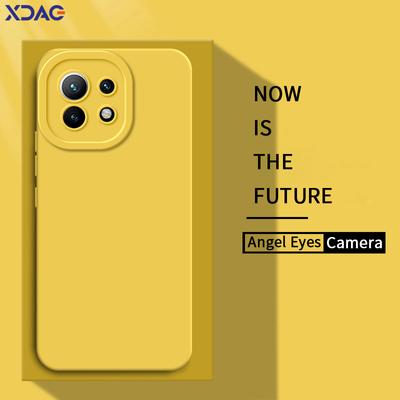 Angel Eyes Flüssigsilikonhülle für Xiaomi Mi 11 Pro Ultra Lite 5G NE 360 Luxus-Telefonabdeckung Xiaomi11 Mi11 11Pro 11Ultra 11Lite