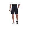 Adidas Essentials Mélange Shorts With Printed Logo Outdoor Sports Elastic Waist Mid-Rise Casual Shorts Men Shorts Legendary-Ink-Blue HE1799