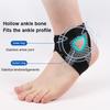 Gtubike 1Pcs Ankle Brace Bi-Directional Strap Compression Stabilizes Tendons Motion Ankle Fixation Brace Prevents Ankle Sprains