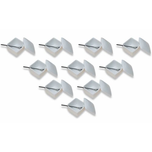 

Set of 10 White Square Condiment Containers, Made in Japan, Ceramic, with Stainless Steel Spoons, Commercial Use, Condiment Containers for Ichimi, Sal