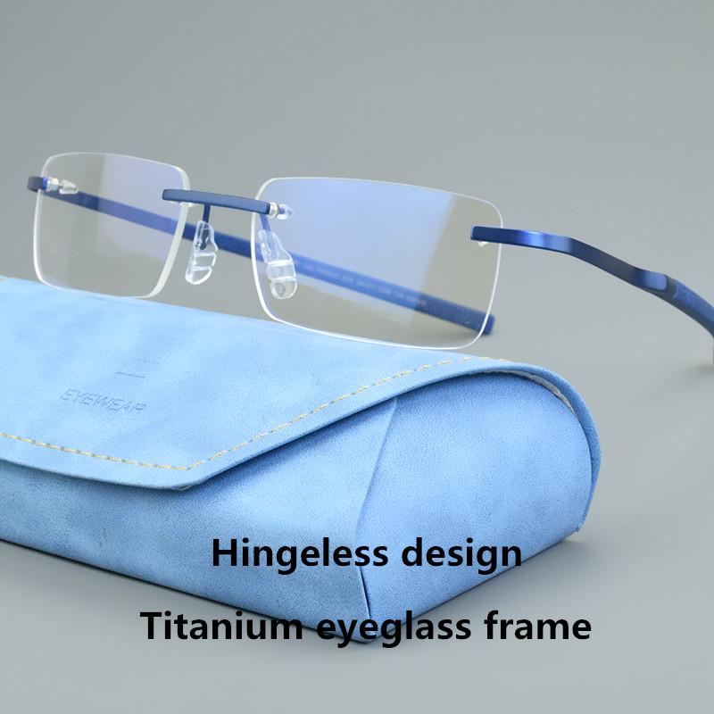 TAG Hezekiah Optical Glasses Frames Men Frameless Eyewear TR90 Eyeglasses Frame 0342 Square Myopia Retro Spectacle Women Reading