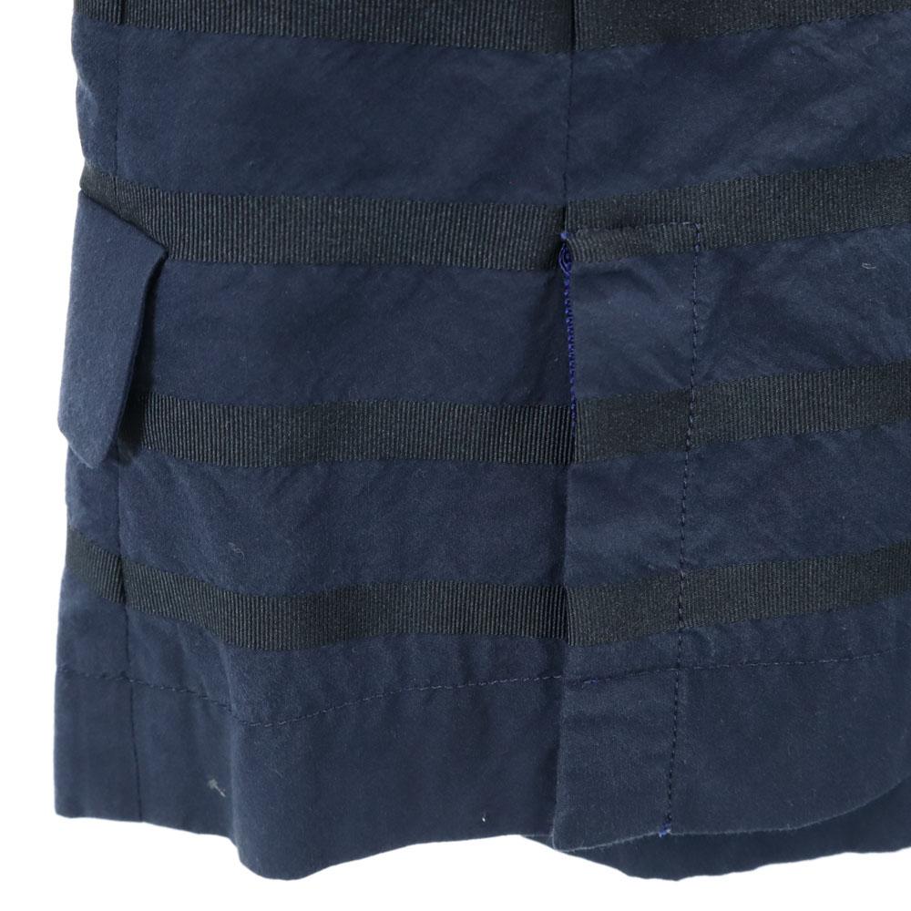 Sacai Luck Сделано в Японии Двубортный блейзер с переключением вязаного узора Женский Б/У