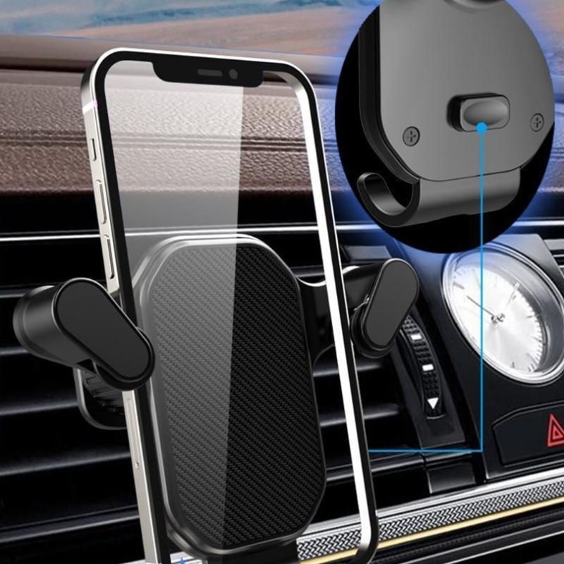360 Degree Rotating Car Phone Holder Air Vent Mount Mobile Phone Stand Air Outlet Phone Holder Bracket Easy Installation