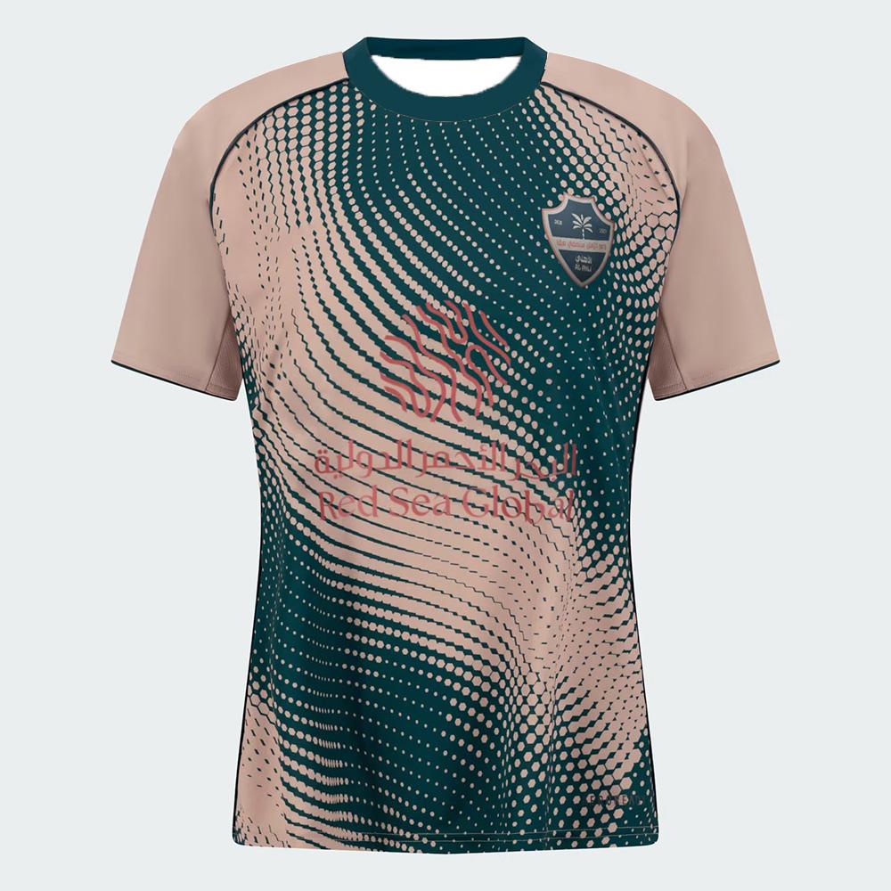 Крутая футболка-майка для мужчин и женщин Al Ahli Saudi Red Sea Global Print, футбольная майка, спортивная одежда, удобная, дышащая, для детей L