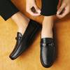 Fashion Men's Loafers Genuine Leather Men Shoes Handmade Male Casual Driving Flats Leisure Slip-on Comfy Moccasins Soft Business Shoes