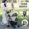 Foldable Lightweight Pet Stroller for Dogs and Cats Small to Medium Size Portable Detachable Dog Stroller for Teddy and Other