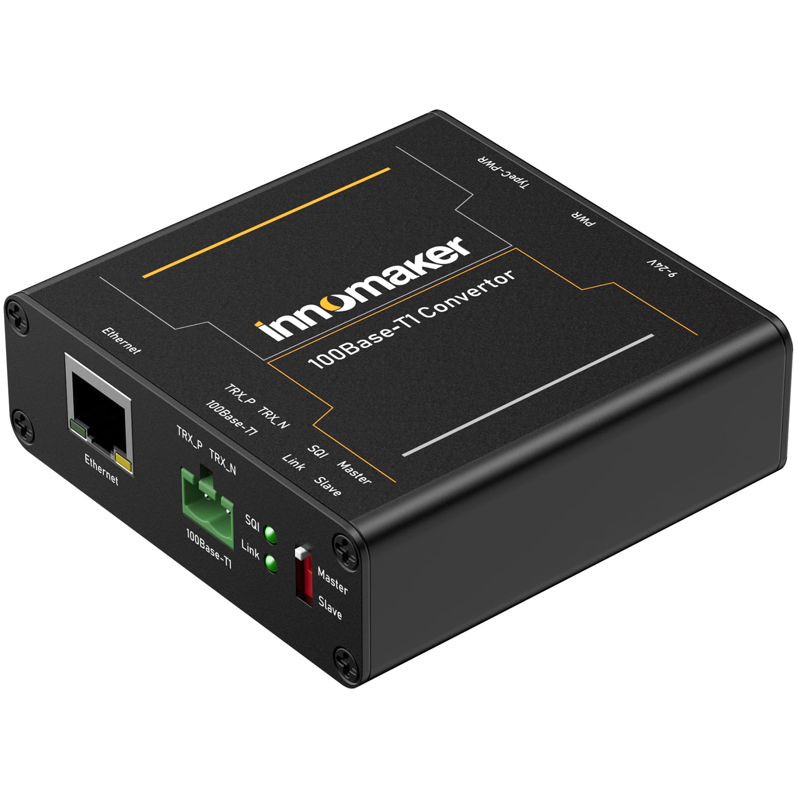 

Устройство медиаконвертера 100BASE Ethernet 2-проводной Ethernet 100BASE-T1 в быстрый 100BASE-TX Автомобильный IEEE-совместимый 100 Мбит/с полнодуплексная передача