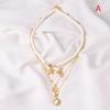Three Layer Beach Seashell Choker Necklaces Bohemian Natural Shell Necklace Short Collar For Women Rope Chain Choker Accessories