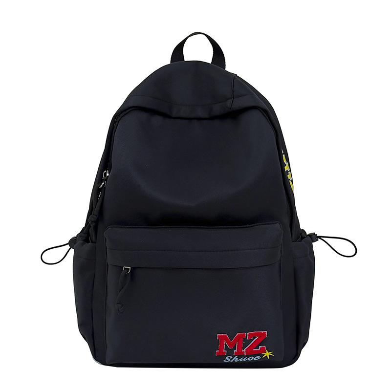 Schoolbag1011 New American retro letter embroidery high-value backpack women's casual versatile middle school student lightweight backpack