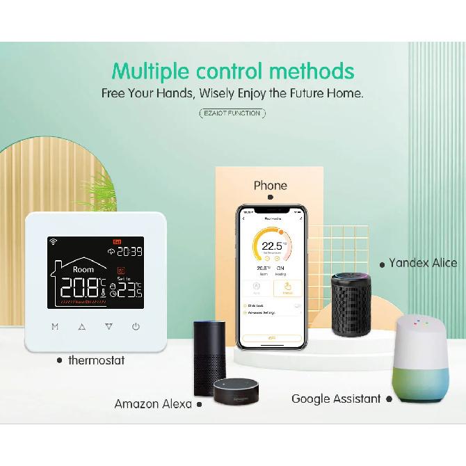 Smart WiFi Thermostat for Electric Floor Heating Water Gas Boiler Tuya Digital Temperature Controller Alexa Google Home Yandex
