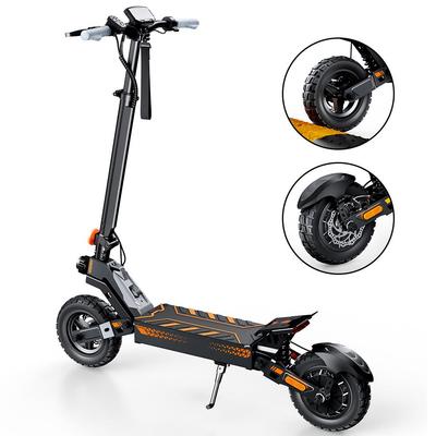 W10 Electric Scooter 1200W Motor 15Ah Battery 55KM Range 10" Off-Road Tires Dual Disc Brakes APP Control Foldable E-Scooter