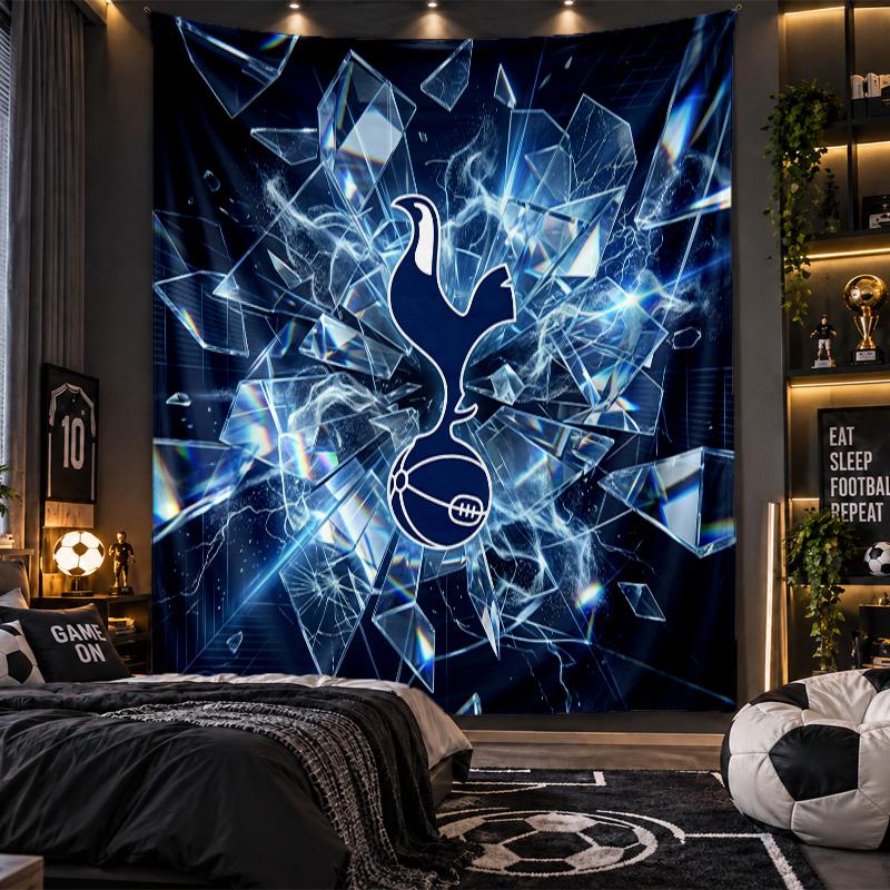 Wall Hanging Tapestry Tottenham Hotspur Print Cloth for Living Room Bedroom Home Decor