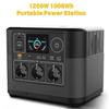 Stație de Alimentare Portabilă LiFePO4 1200W 1008Wh, Baterie de Stocare de Mare Capacitate cu Ecran LCD pentru Rulotă, Vehicul, Exterior și Mobil