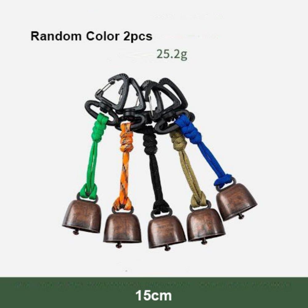 2pcs New Anti Loss Hiking Wind Chimes Bells Metal 9 Styles Retro Bells Japanese Wind Camping Bells Vintage Bell Decorations