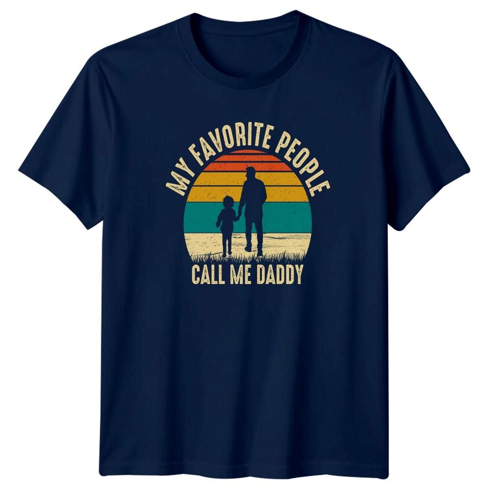My Favorite People Call Me Unisexs TShirt Retro Sunset Fatherhood Fathers Day Gift