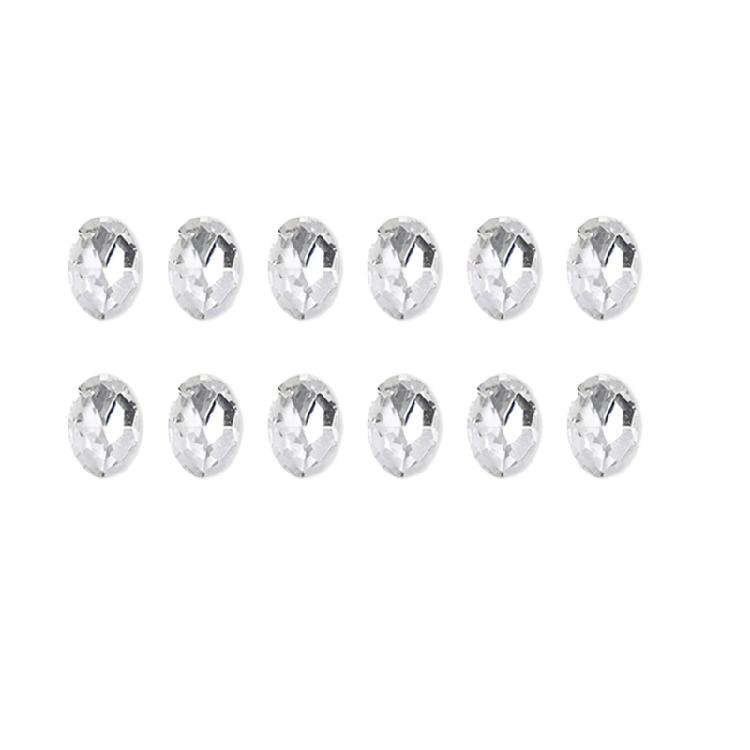 10x Irregular Shape Nail Charms Nail Rhinestones Clear Nail Crystal Gems Charms