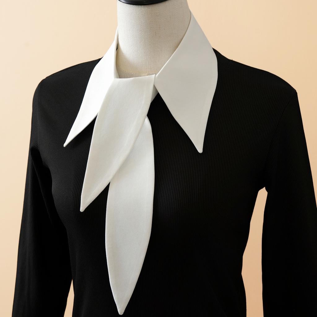 1 Piece Of Youth Fashion Version Large Pointed Collar Decorative Detachable Shirt Collar, Women'S Versatile Standalone Shirt Col