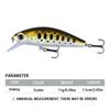 Pięciokolorowa Długo Rzucana Tonąca Przynęta Minnow 7.5CM/11g z Grzechotką do Łowienia Okonia i Jazi