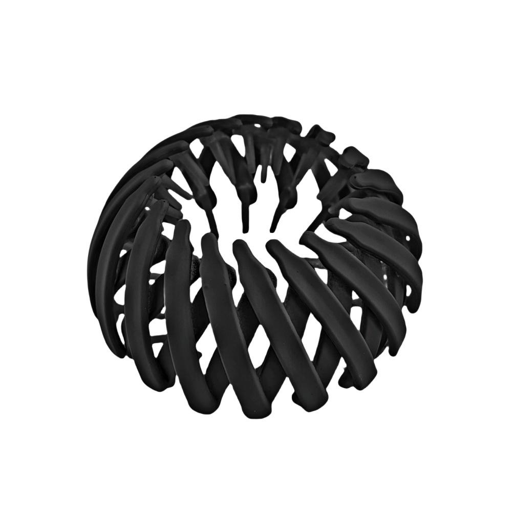 Luipaardprint Vogelnest Haarstyler: Veelzijdige Haarklem & Paardenstaart Elastiek