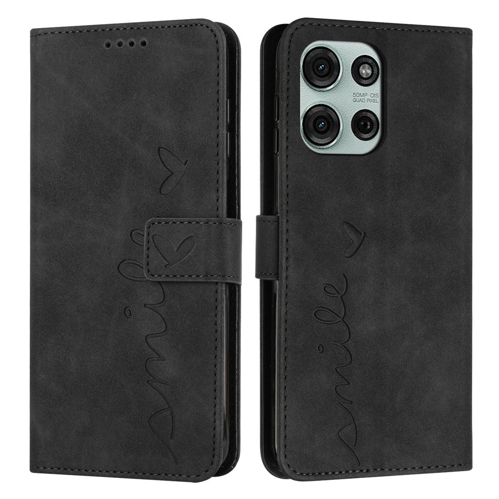 For Motorola Moto G66y 5G/Motorola Moto G66j 5G/Motorola Moto G56 5G Stand Case PU Leather Phone Cover Imprinted Heart Pattern