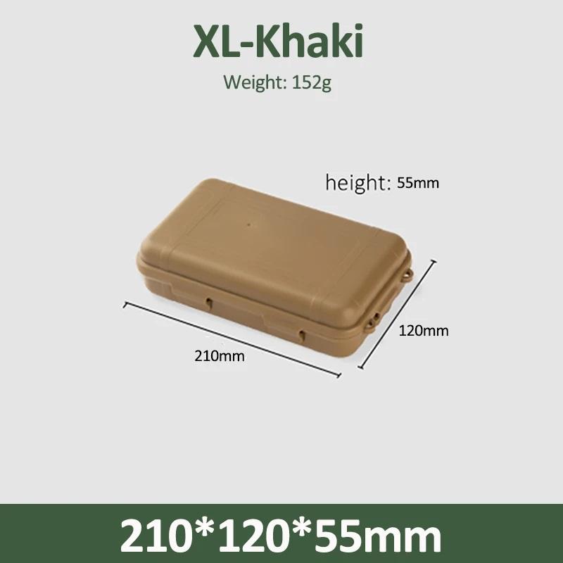 EDC-Werkzeugkasten, Outdoor-Camping-Überlebensset, stoßfester, wasserdichter Koffer, versiegelte Box, Aufbewahrungsbox für Outdoor-Überlebenssets, Angeltasche