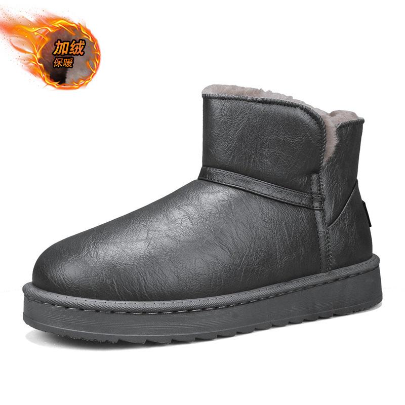 

Large size snow boots winter velvet thickened warm cotton shoes outdoor high-top casual large size cotton boots 45