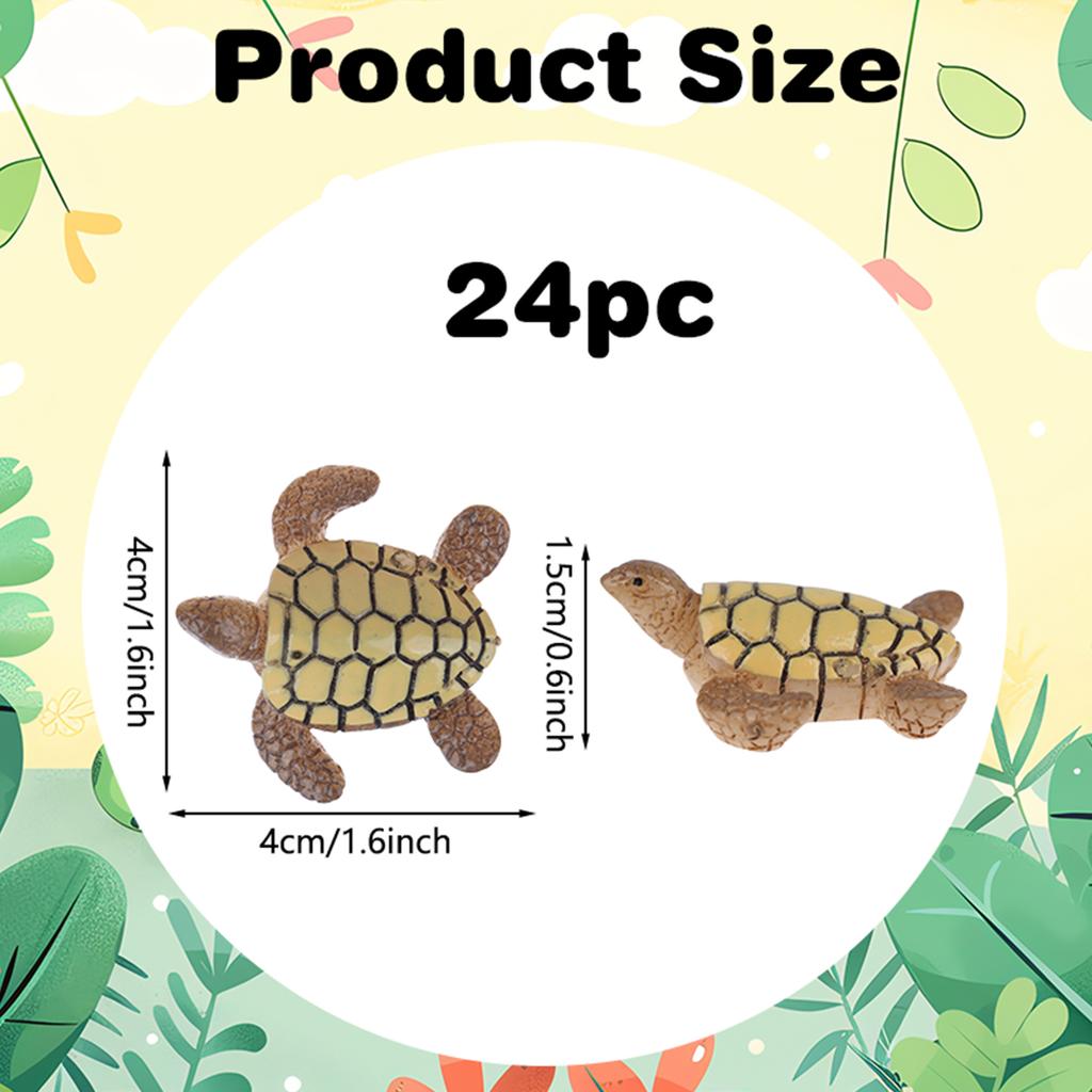 15 Pcs Miniature Sea Turtles Sea Turtle Figures Ocean Animal Figurines Mini Turtle Figurines For Diy Home Fairy Garden Office Fi