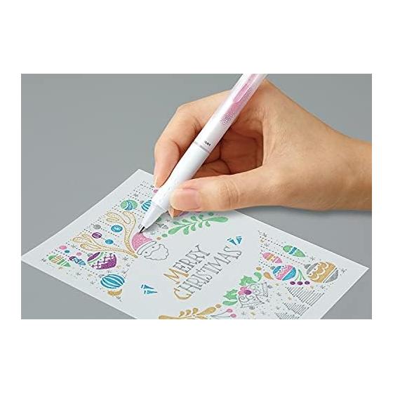 Pilot Limited Edition Erasable Glitter Ballpoint Pen Kese-Rame 0.7mm 6-Color Set Cute Gift LKKB-138F- Pilot Frixion Series Erasable Technology