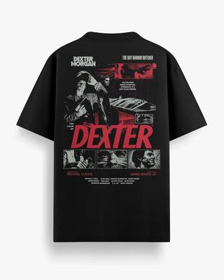T-shirt con Stampa Serie TV Classica Dexter T-shirt Casual in Cotone Retrò Moda Uomo Oversize Street Wear Unisex