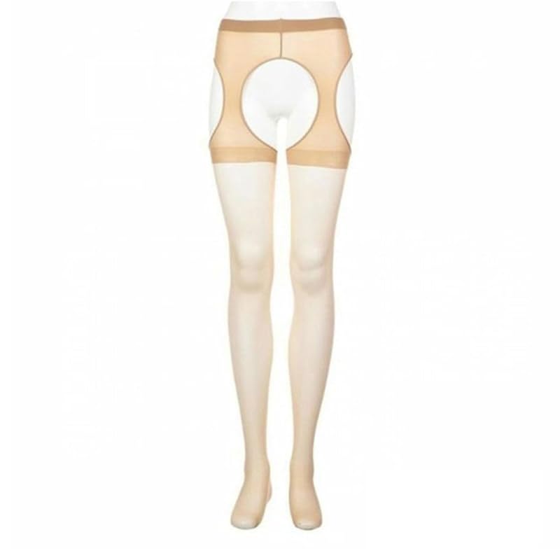 

[Fukusuke] Panty part reply stockings suspender type 1 pair pantyhose No need to attach or detach Doesn t get stuffy Fukusuke ladies 159Q1221 clear